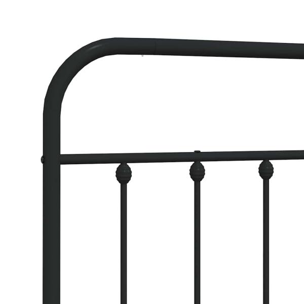 Ersatz-Kopfteil Metall Schwarz 135 cm