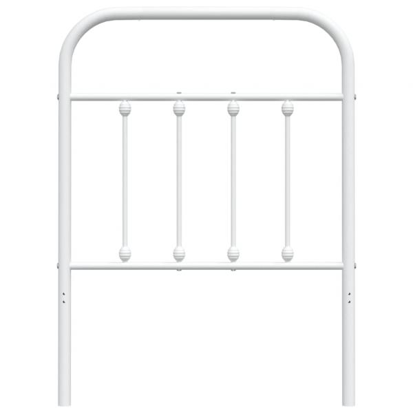 Kopfteil Metall Weiß 75 cm