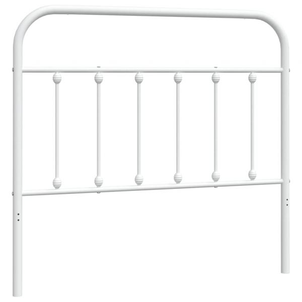 Kopfteil Metall Weiß 107 cm