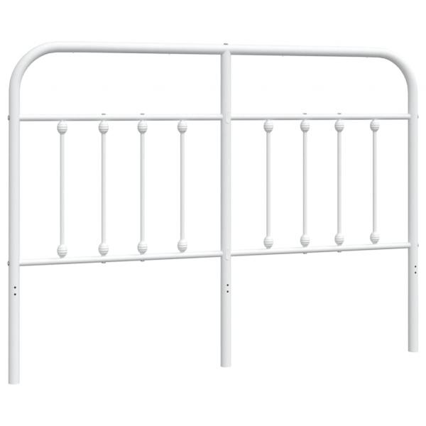 Kopfteil Metall Weiß 150 cm