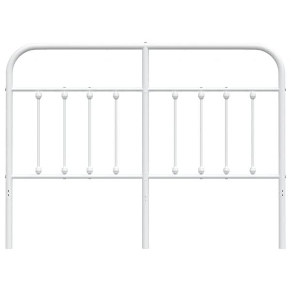 Kopfteil Metall Weiß 135 cm