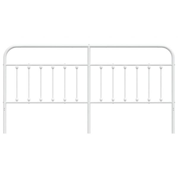Kopfteil Metall Weiß 200 cm