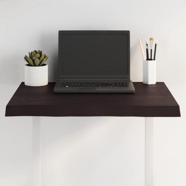 ARDEBO.de - Tischplatte 60x50x(2-4) cm Massivholz Behandelt Baumkante