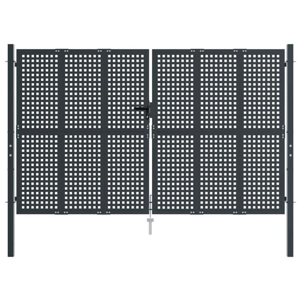 Gartentor Anthrazit 300x225 cm Stahl