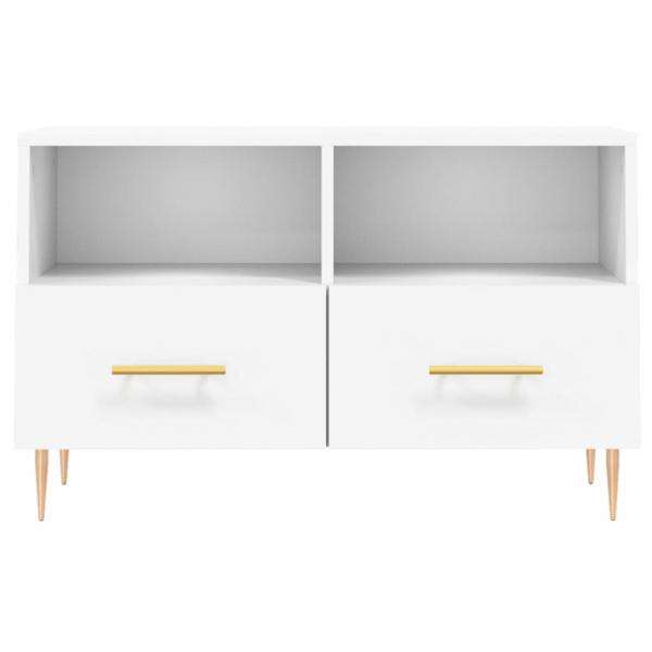 TV-Schrank Weiß 80x36x50 cm Holzwerkstoff