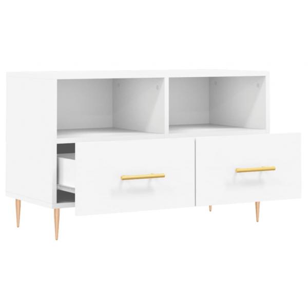 TV-Schrank Weiß 80x36x50 cm Holzwerkstoff