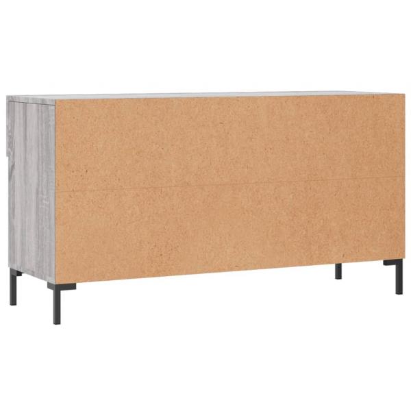 Schuhbank Grau Sonoma 102x35x55 cm Holzwerkstoff