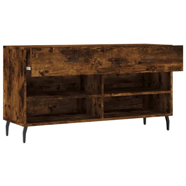 Schuhbank Räuchereiche 102x35x55 cm Holzwerkstoff
