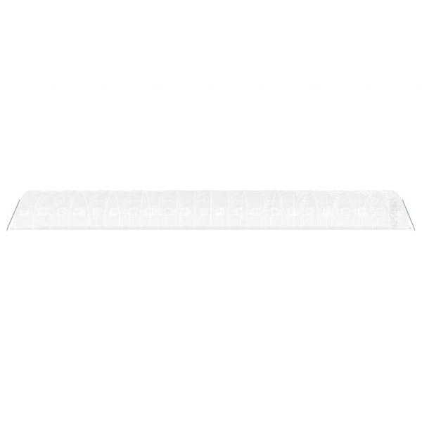 Gewächshaus mit Stahlrahmen Weiß 110 m² 22x5x2,3 m