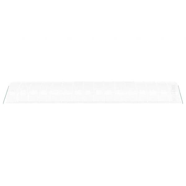 Gewächshaus mit Stahlrahmen Weiß 48 m² 16x3x2 m