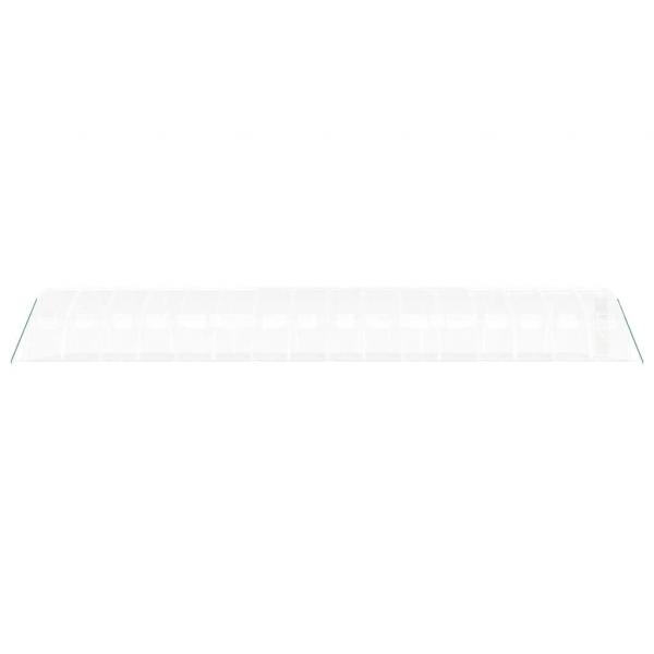 Gewächshaus mit Stahlrahmen Weiß 64 m² 16x4x2 m