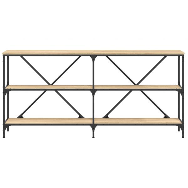 Konsolentisch Sonoma-Eiche 160x30x75 cm Holzwerkstoff und Eisen