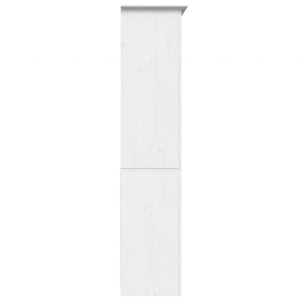 Bücherregal BODO Weiß 80x40x172 cm Massivholz Kiefer