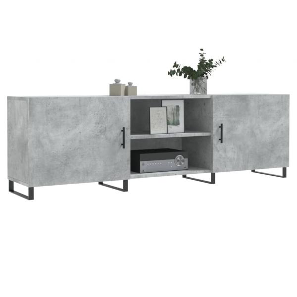 TV-Schrank Betongrau 150x30x50 cm Holzwerkstoff