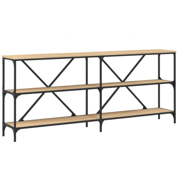 Konsolentisch Sonoma-Eiche 180x30x75 cm Holzwerkstoff und Eisen