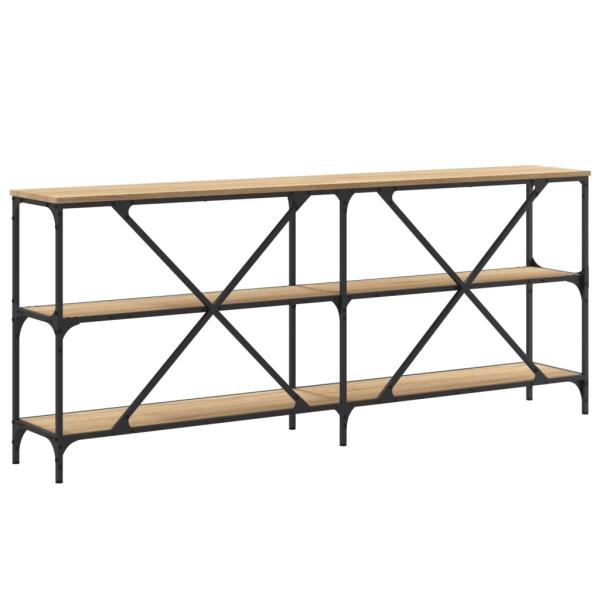 Konsolentisch Sonoma-Eiche 180x30x75 cm Holzwerkstoff und Eisen