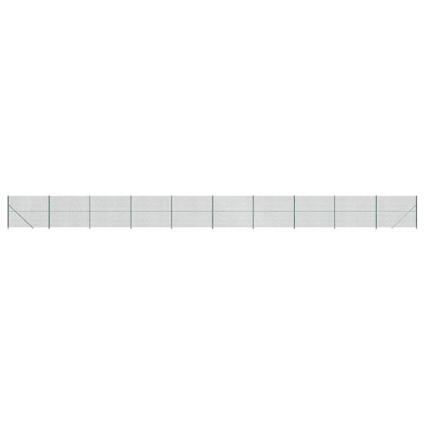 Maschendrahtzaun mit Bodenflansch Grün 1,8x25 m