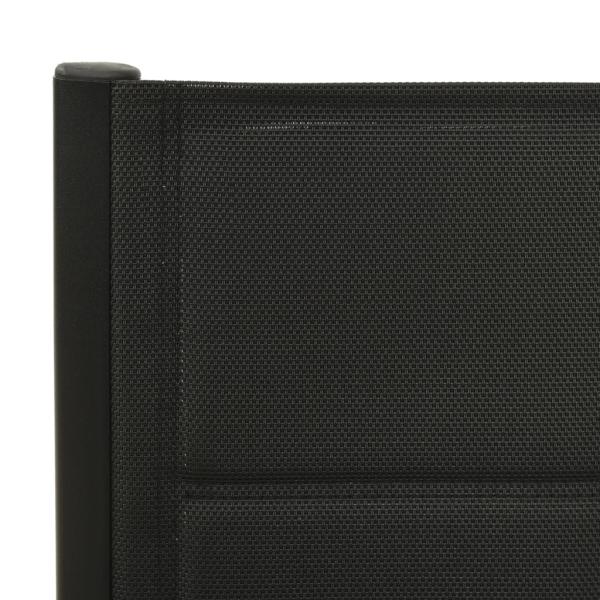 7-tlg. Garten-Essgruppe Aluminium Anthrazit