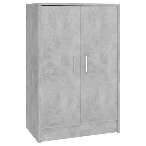Schuhschrank Betongrau 60x35x92 cm Holzwerkstoff
