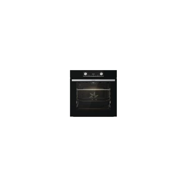 Gorenje Black Steam Pro Einbau Herdset mit Induktionskochfeld (BPSX6737E06BG + GI6421BX), 60 cm breit, 77 L, Pyrolyse, Grill, Kindersicherung, Boosterfunktion, Schwarz