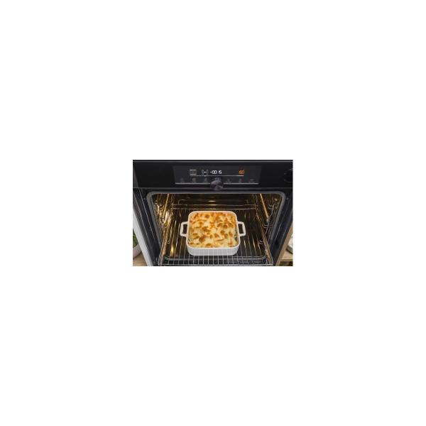 Gorenje Black Steam Pro Einbau Herdset mit Induktionskochfeld (BPSX6737E06BG + GI6421BX), 60 cm breit, 77 L, Pyrolyse, Grill, Kindersicherung, Boosterfunktion, Schwarz