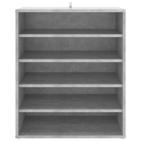 Schuhschrank Betongrau 60x35x70 cm Holzwerkstoff