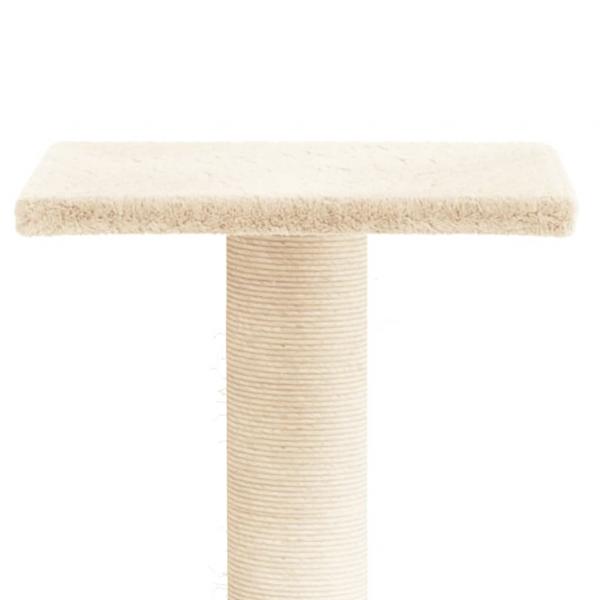 Kratzbaum mit Plattform Creme 38 cm