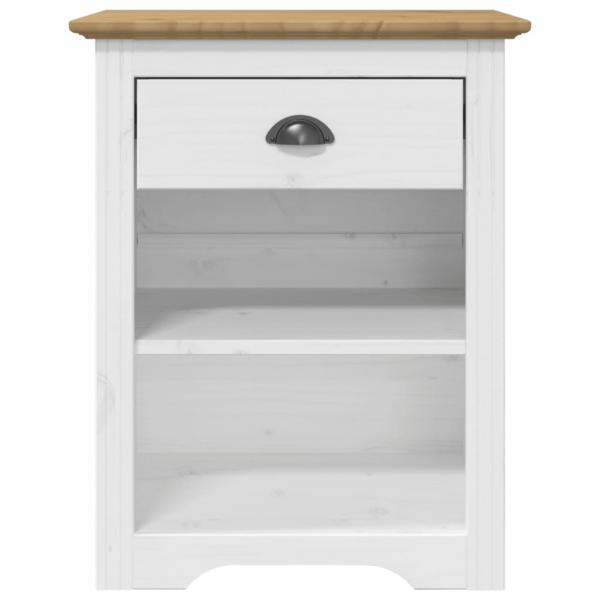 Nachttisch BODO Braun 53x38,5x67 cm Massivholz Kiefer