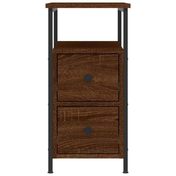 Nachttische 2 Stk. Braun Eichen-Optik 30x60x60 cm Holzwerkstoff