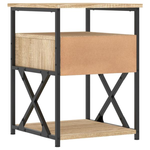 ARDEBO.de - Nachttische 2 Stk. Sonoma-Eiche 40x42x55 cm Holzwerkstoff
