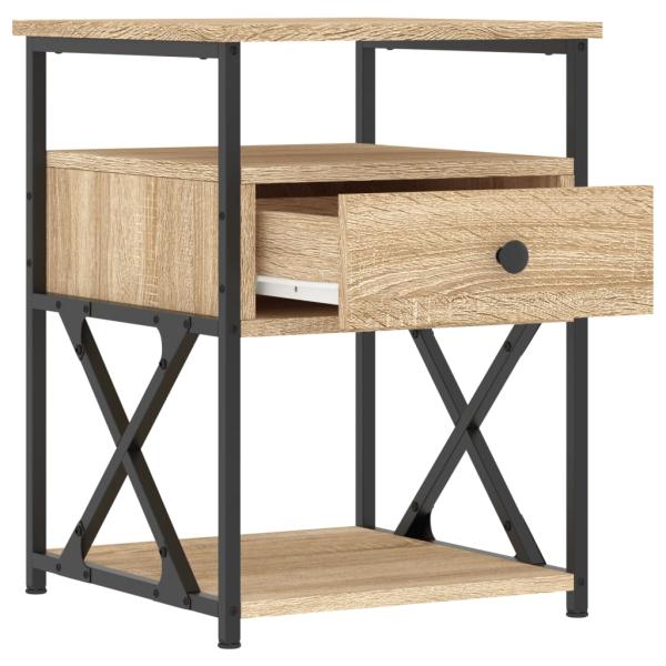 Nachttische 2 Stk. Sonoma-Eiche 40x42x55 cm Holzwerkstoff