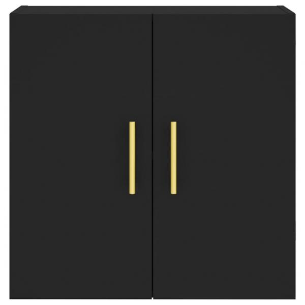 Wandschrank Schwarz 60x31x60 cm Holzwerkstoff