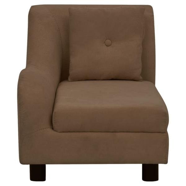 Hundesofa mit Kissen Braun 83x44x44 cm Plüsch  
