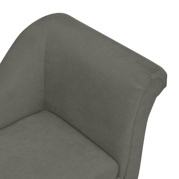 Hundesofa mit Kissen Dunkelgrau 83x44x44 cm Plüsch  