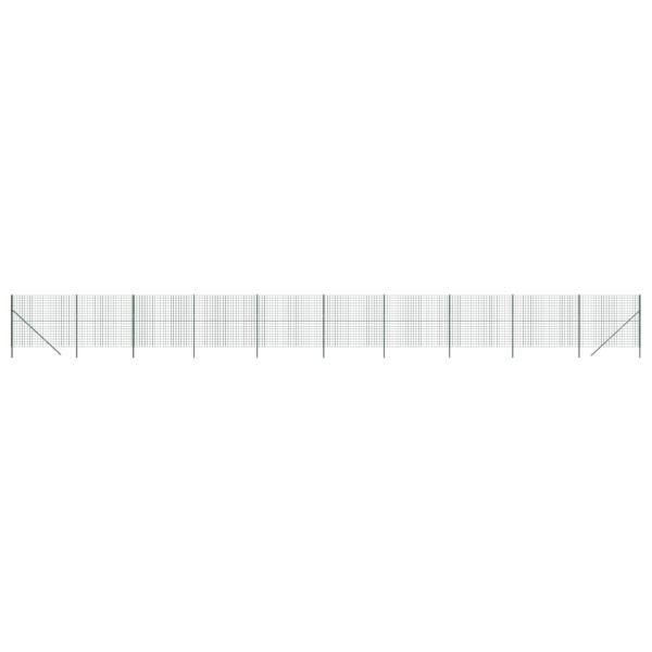 Maschendrahtzaun Grün 1,8x25 m Verzinkter Stahl