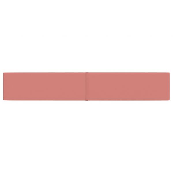 Wandpaneele 12 Stk. Rosa 90x15 cm Samt 1,62 m²