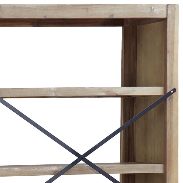 Bücherregal 5 Böden 80x30x140 cm Massivholz Akazie