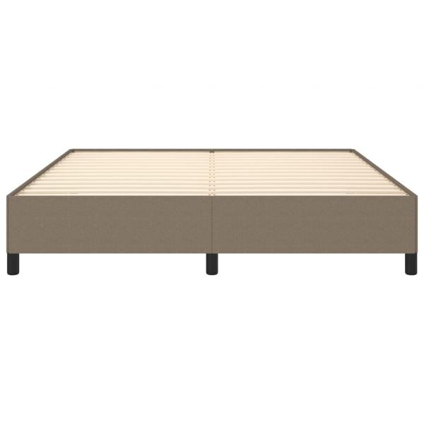 Bettgestell Taupe 160x200 cm Stoff