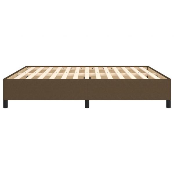 Bettgestell Dunkelbraun 180x200 cm Stoff