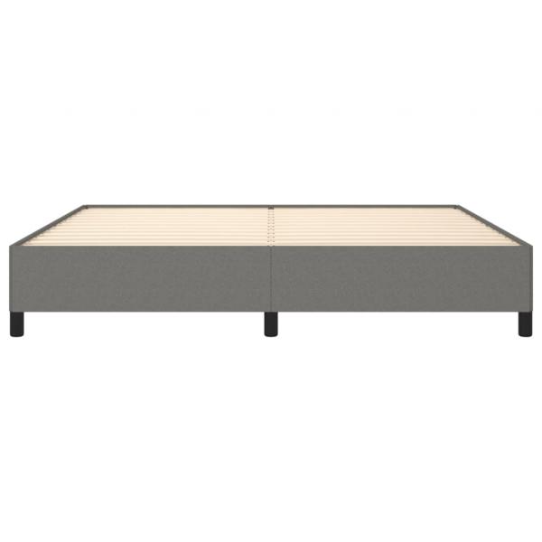 Bettgestell Dunkelgrau 200x200 cm Stoff