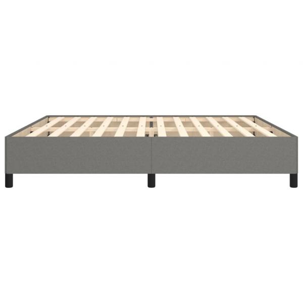 Bettgestell Dunkelgrau 200x200 cm Stoff