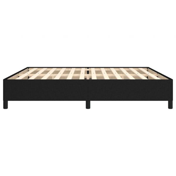 Bettgestell Schwarz 200x200 cm Stoff