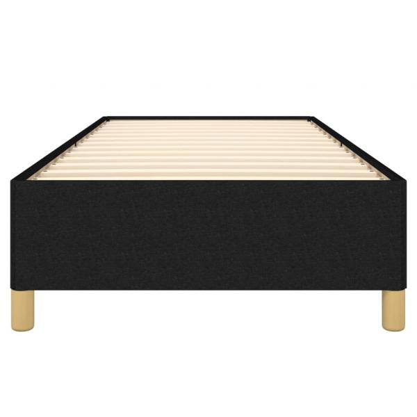 Bettgestell Schwarz 90x190 cm Stoff