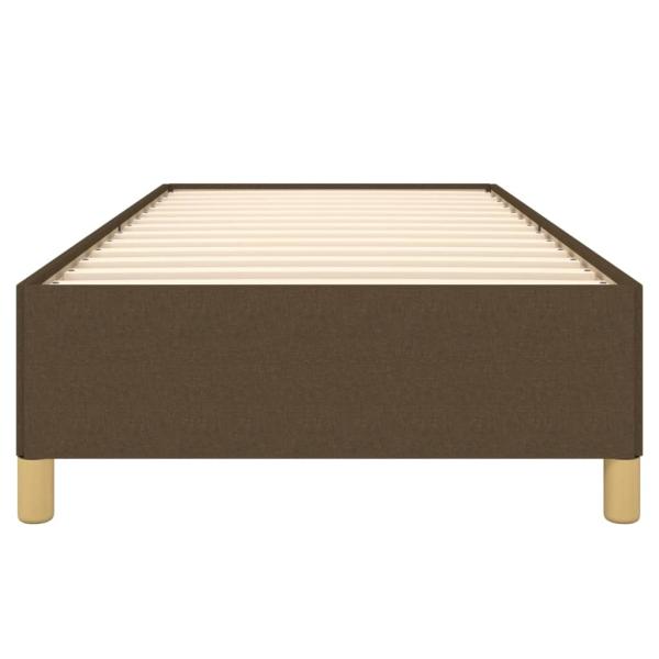 Bettgestell Dunkelbraun 90x190 cm Stoff