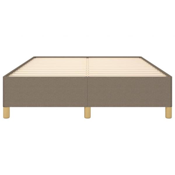 Bettgestell Taupe 140x200 cm Stoff