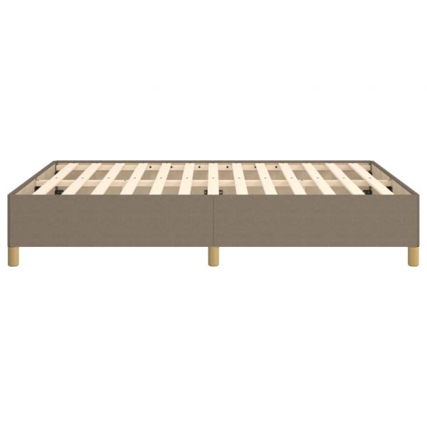 Bettgestell Taupe 140x200 cm Stoff