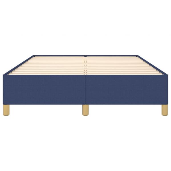 Bettgestell Blau 140x200 cm Stoff