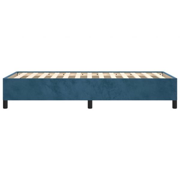 Bettgestell Dunkelblau 90x200 cm Samt