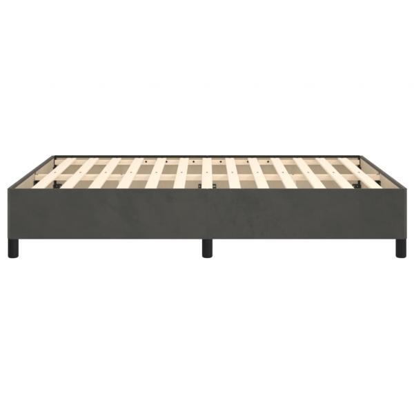 Bettgestell Dunkelgrau 140x190 cm Samt