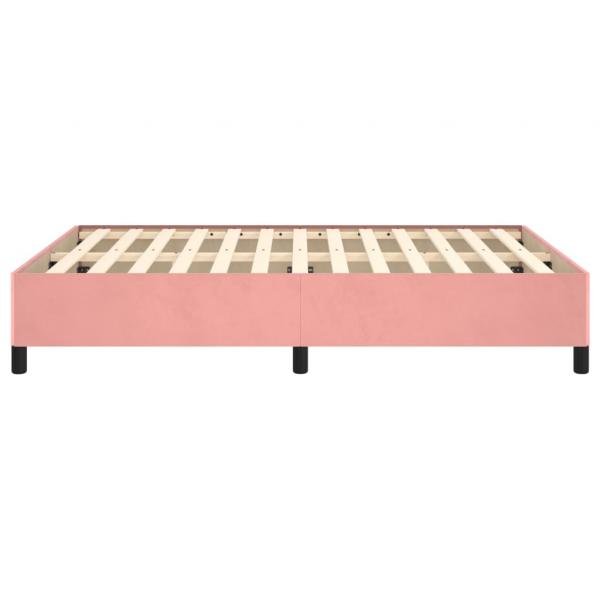 Bettgestell Rosa 140x200 cm Samt
